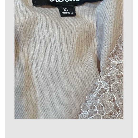 LULU'S SZ XL Bliss Delight Blush Pink Lace Flutter Sleeve Maxi Dress - Picture 6 of 9